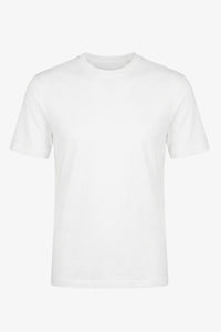 Camiseta clásica de algodón color blanco roto para hombre