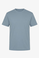 Camiseta clásica de algodón azul cielo para hombre