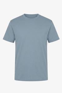 Camiseta clásica de algodón azul cielo para hombre