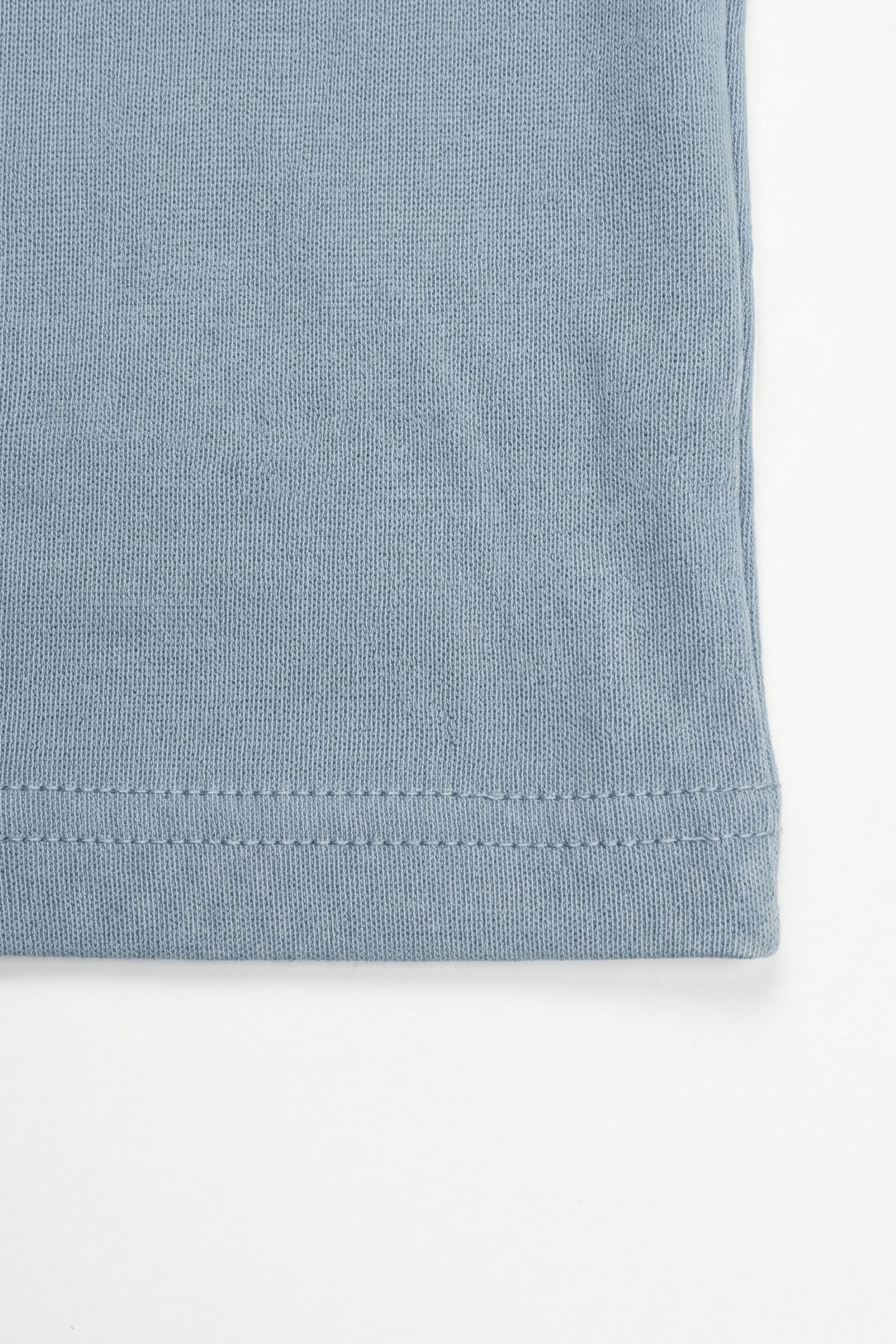Camiseta clásica de algodón azul cielo para hombre
