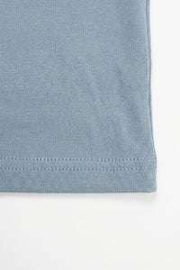 Camiseta clásica de algodón azul cielo para hombre
