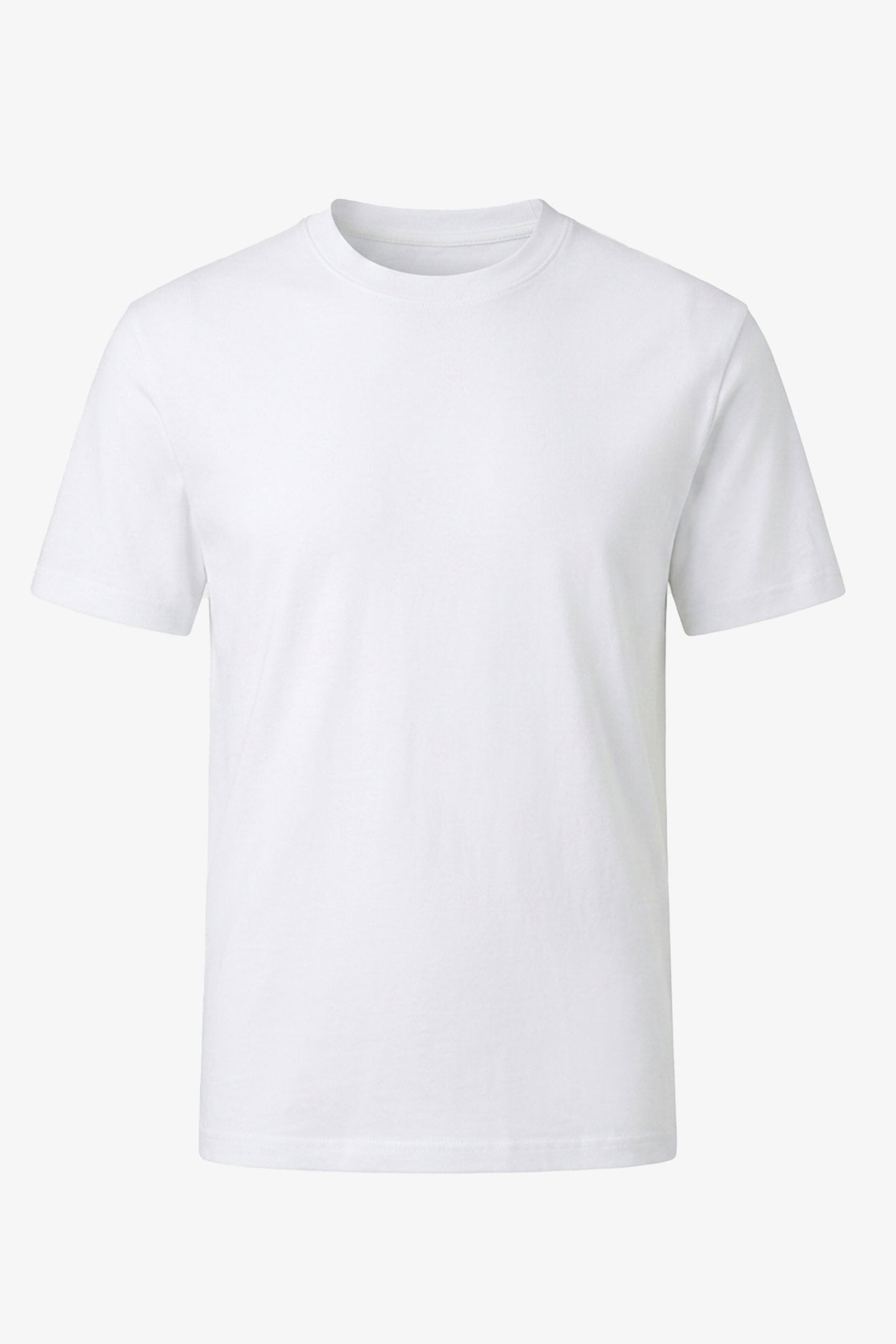 Camiseta clásica blanca de algodón para hombre