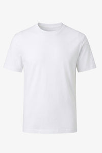 Camiseta clásica blanca de algodón para hombre