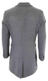 Abrigo largo clásico de lana para hombre - Gris