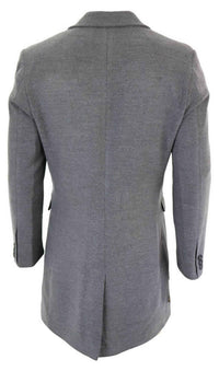 Abrigo largo clásico de lana para hombre - Gris