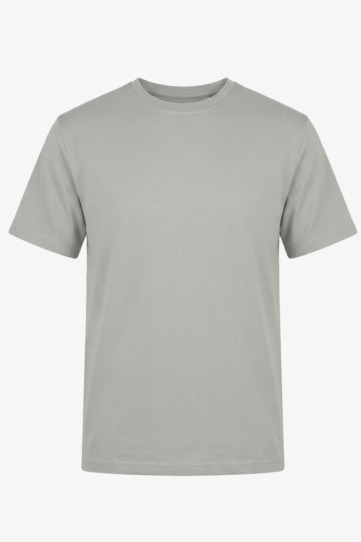 Camiseta clásica gris de mezcla de algodón para hombre