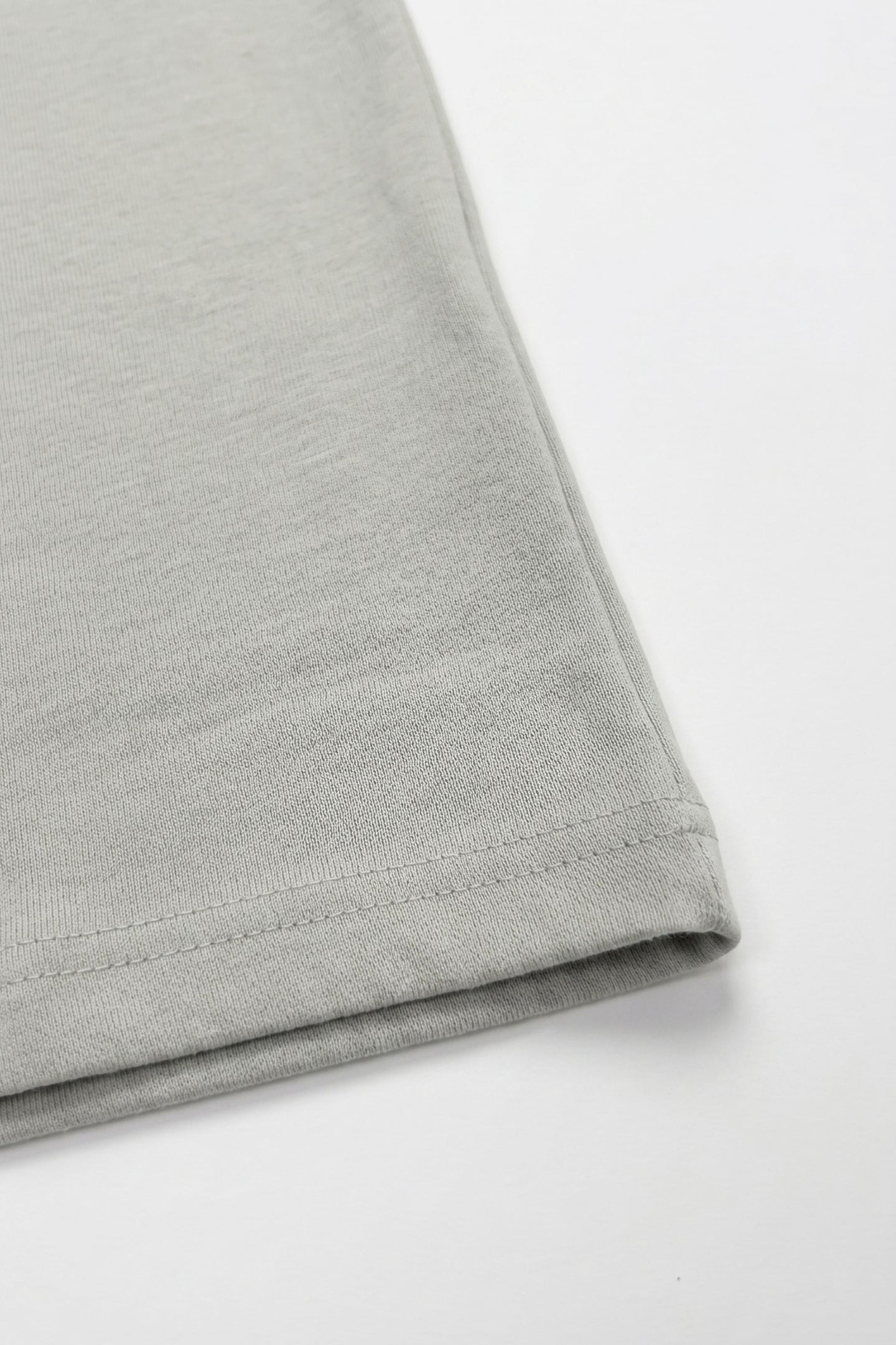 Camiseta clásica gris de mezcla de algodón para hombre