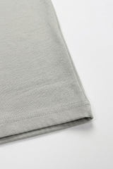 Camiseta clásica gris de mezcla de algodón para hombre