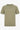 Camiseta clásica de punto color caqui para hombre, manga corta y cuello redondo.
