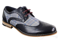 Zapatos vintage de cuero y tweed para hombre - Cavani Oslo