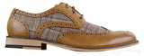 Zapatos vintage de cuero y tweed para hombre - Cavani Oslo