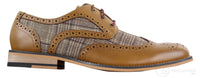Zapatos vintage de cuero y tweed para hombre - Cavani Oslo