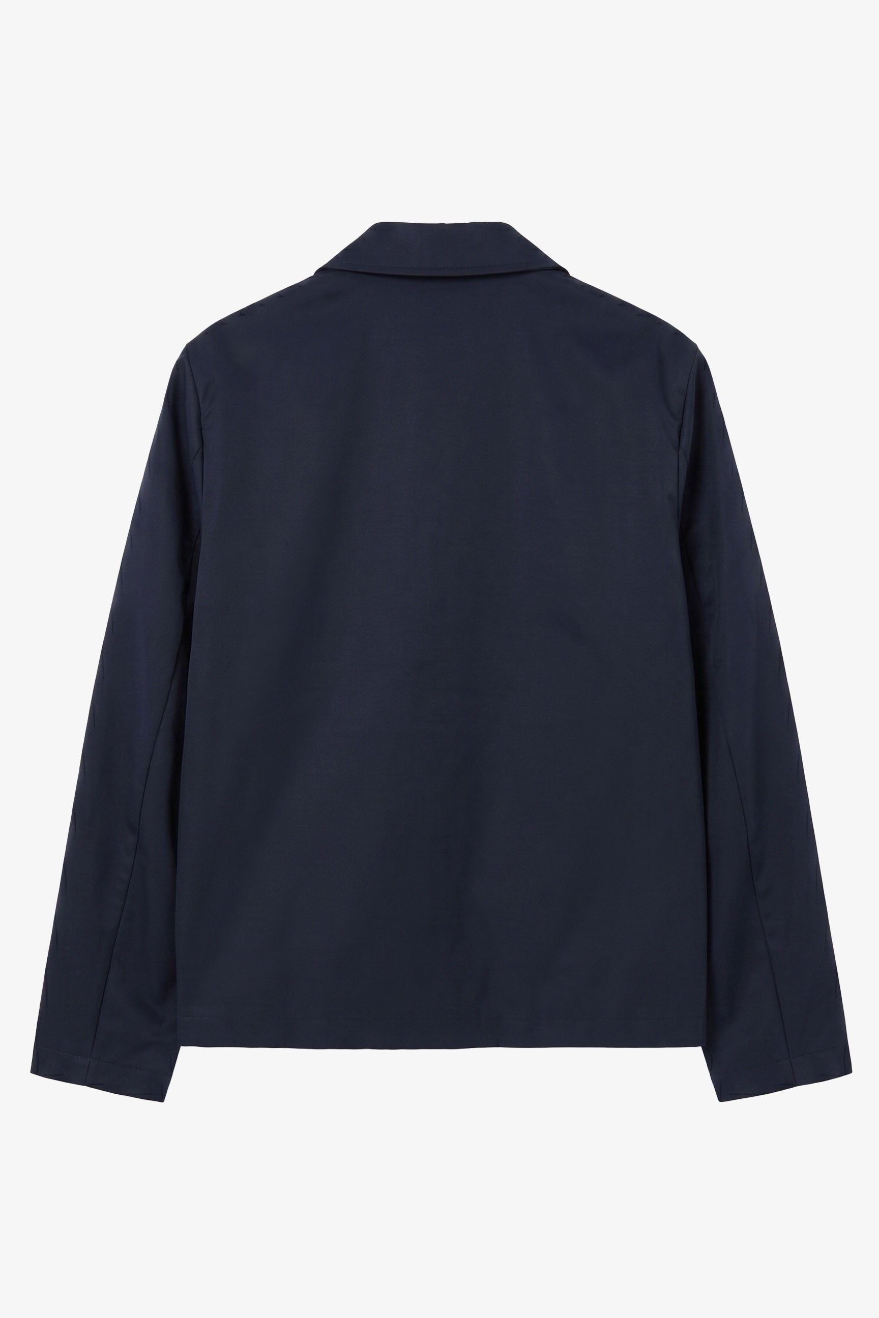 Chaqueta Harrington impermeable con cuello para hombre, color azul marino.
