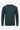 Jersey de punto azul marino para hombre, cuello redondo, corte regular.