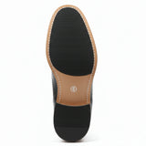Botines de tobillo tipo brogue con puntera de ala para hombre