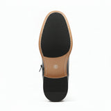 Botines de tobillo tipo brogue con puntera de ala para hombre