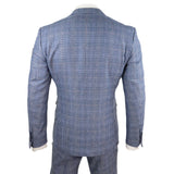 Traje vintage de 3 piezas azul grisáceo para hombre - Paul Andrew Victor