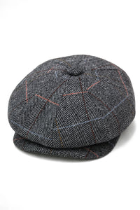 Gorra de repartidor de periódicos de 8 paneles para hombre