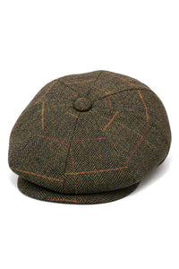 Gorra de repartidor de periódicos de 8 paneles para hombre
