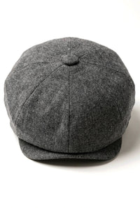 Gorra Newsboy de 8 paneles para hombre - Cavani Martez - Gris oscuro