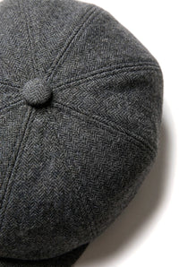 Gorra Newsboy de 8 paneles para hombre - Cavani Martez - Gris oscuro