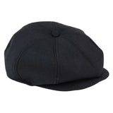 Gorra Peaky Blinders de 8 paneles para hombre - Negra