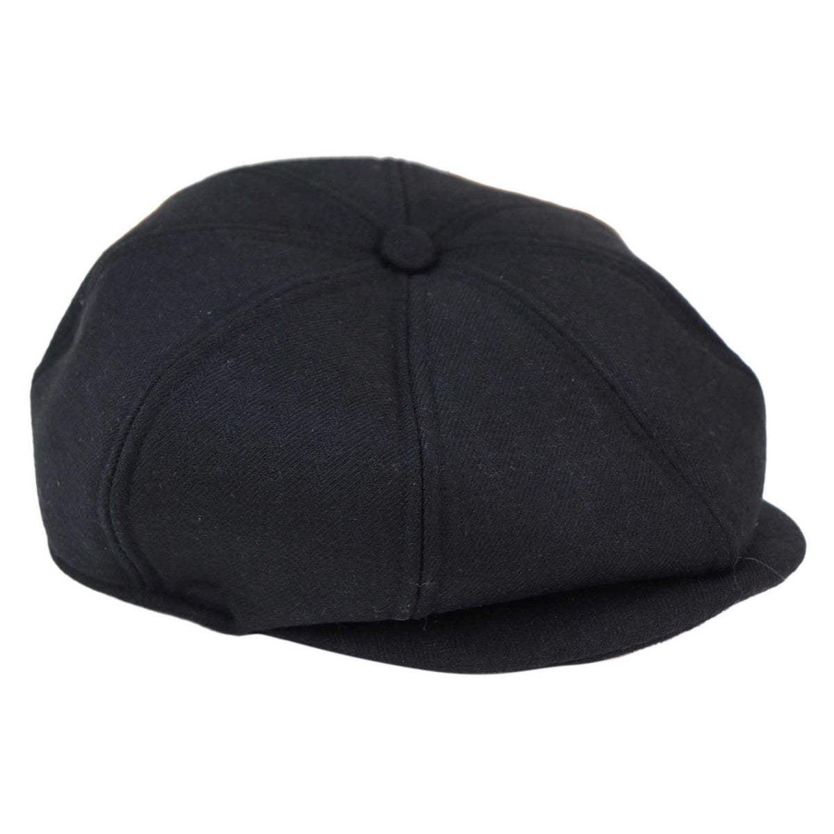 Gorra Peaky Blinders de 8 paneles para hombre - Negra