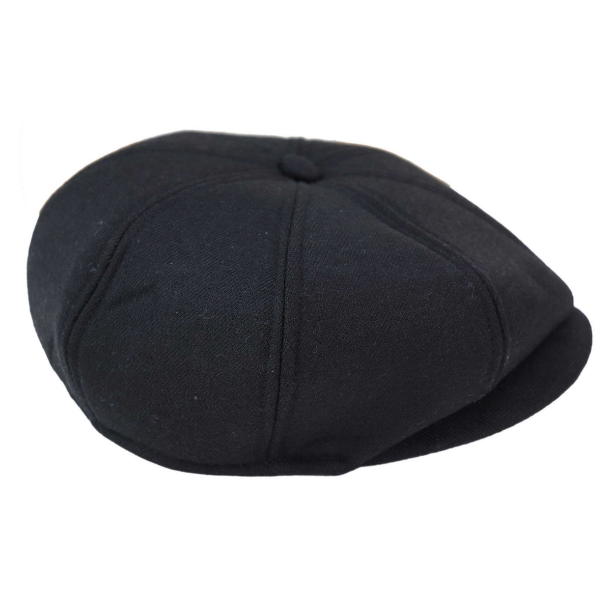 Gorra Peaky Blinders de 8 paneles para hombre - Negra