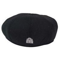 Gorra Peaky Blinders de 8 paneles para hombre - Negra