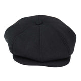 Gorra Peaky Blinders de 8 paneles para hombre - Negra
