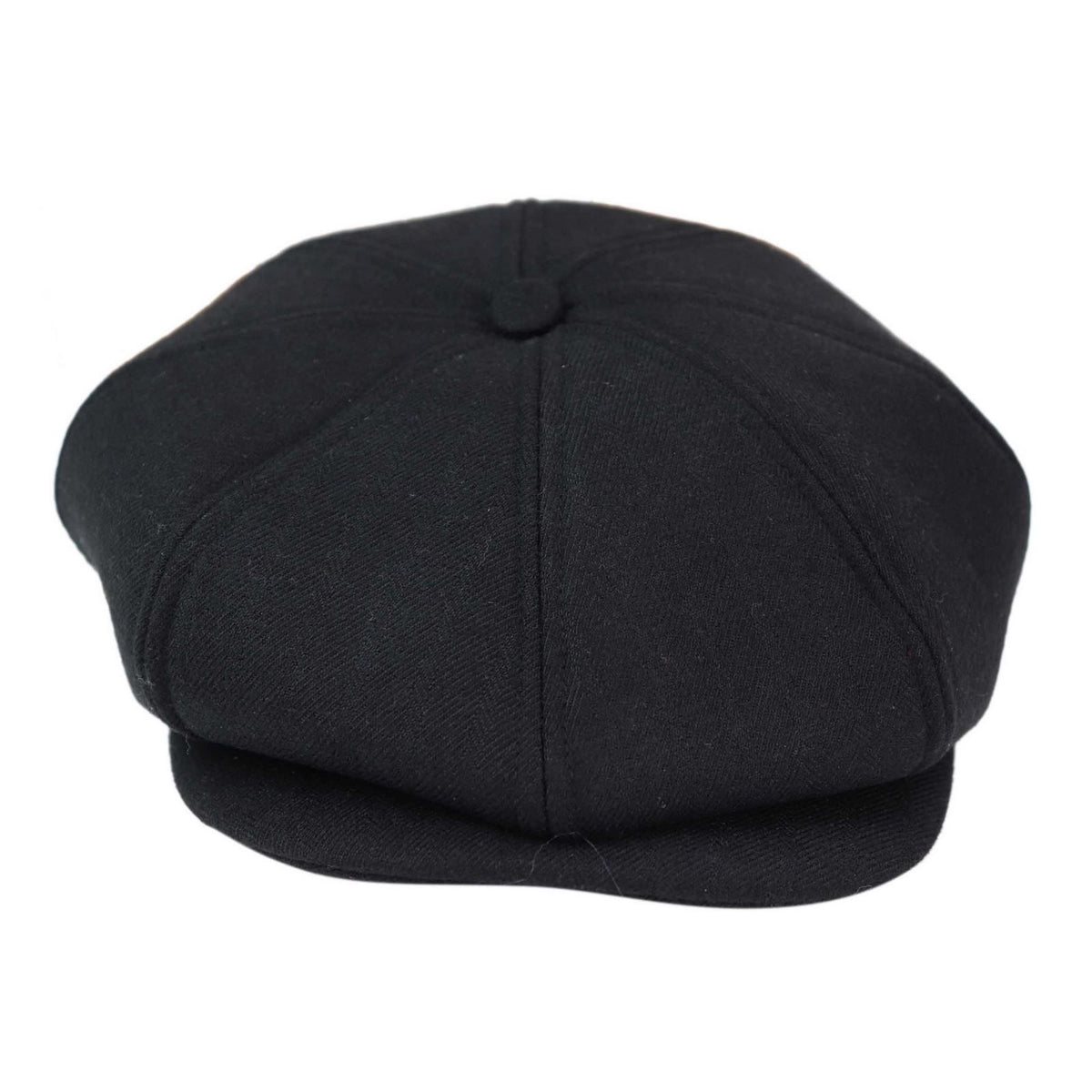 Gorra Peaky Blinders de 8 paneles para hombre - Negra