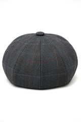 Gorra plana estilo Baker Boy de 8 paneles para hombre, de lana y tweed, estilo Blinders Newsboy.