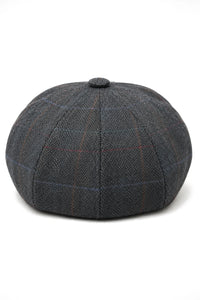Gorra plana estilo Baker Boy de 8 paneles para hombre, de lana y tweed, estilo Blinders Newsboy.