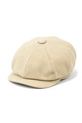 Gorra de hombre de 8 paneles Razor Summer Beige Baker Boy Cotton Blinders Newsboy Flat Cap Shelby