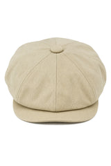 Gorra de hombre de 8 paneles Razor Summer Beige Baker Boy Cotton Blinders Newsboy Flat Cap Shelby