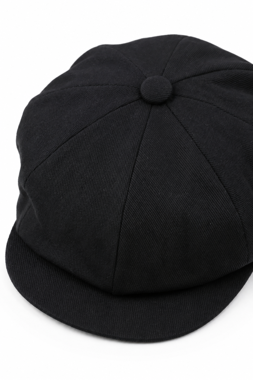 Gorra de verano negra de 8 paneles para hombre, estilo Baker Boy, de Cotton Blinders Newsboy, estilo Shelby.