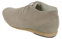 Botas de hombre negras, beige, marrón y azul marino, estilo desert boots, de ante, de caña alta, estilo Chelsea.