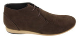 Botas de hombre negras, beige, marrón y azul marino, estilo desert boots, de ante, de caña alta, estilo Chelsea.