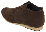 Botas de hombre negras, beige, marrón y azul marino, estilo desert boots, de ante, de caña alta, estilo Chelsea.