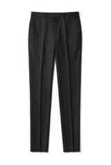 Parker - Pantalones negros lisos para hombre