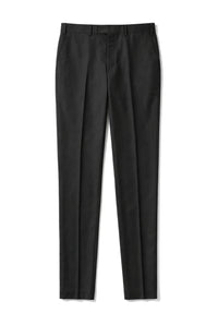 Parker - Pantalones negros lisos para hombre