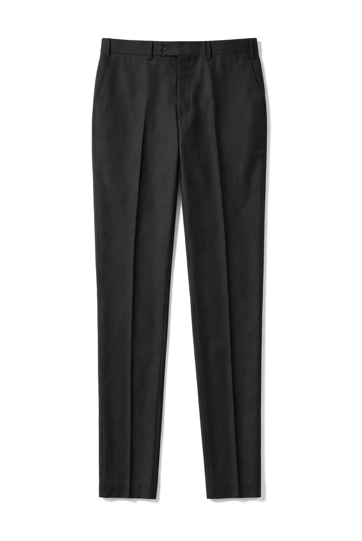 Parker - Pantalones negros lisos para hombre