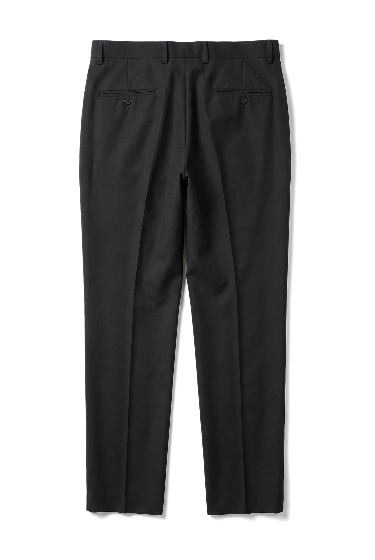 Parker - Pantalones negros lisos para hombre