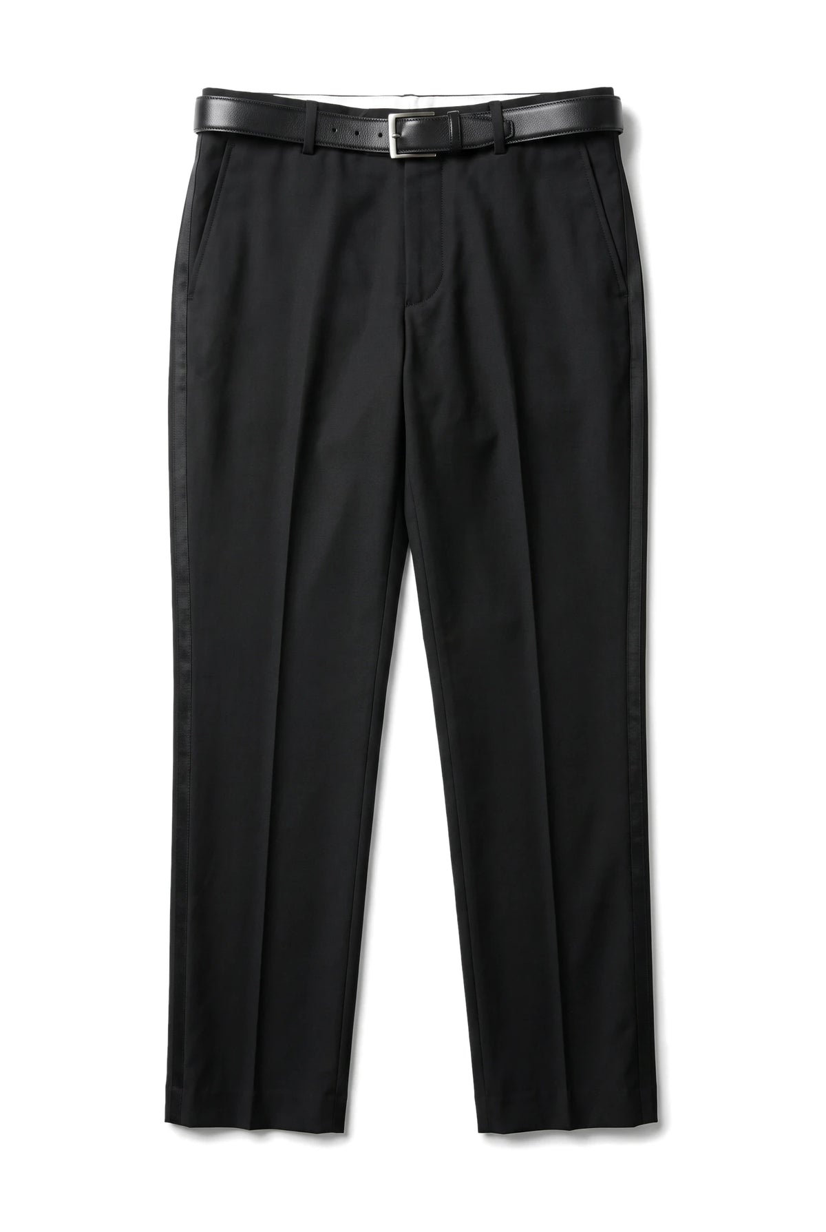Pantalones de esmoquin negros para hombre, ideales para bodas, graduaciones y ocasiones especiales. Rayas de satén.