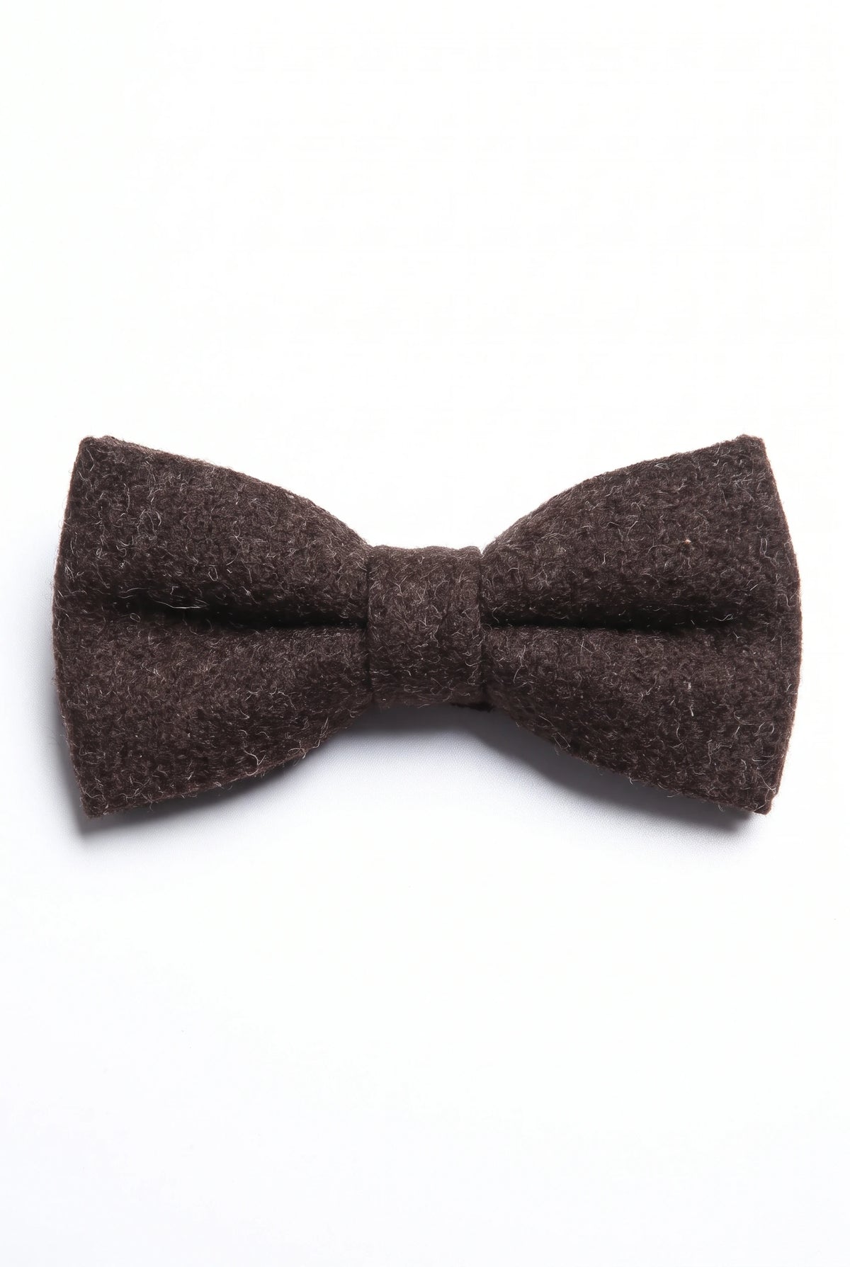 Pajarita de hombre de mezcla de lana y tweed negro