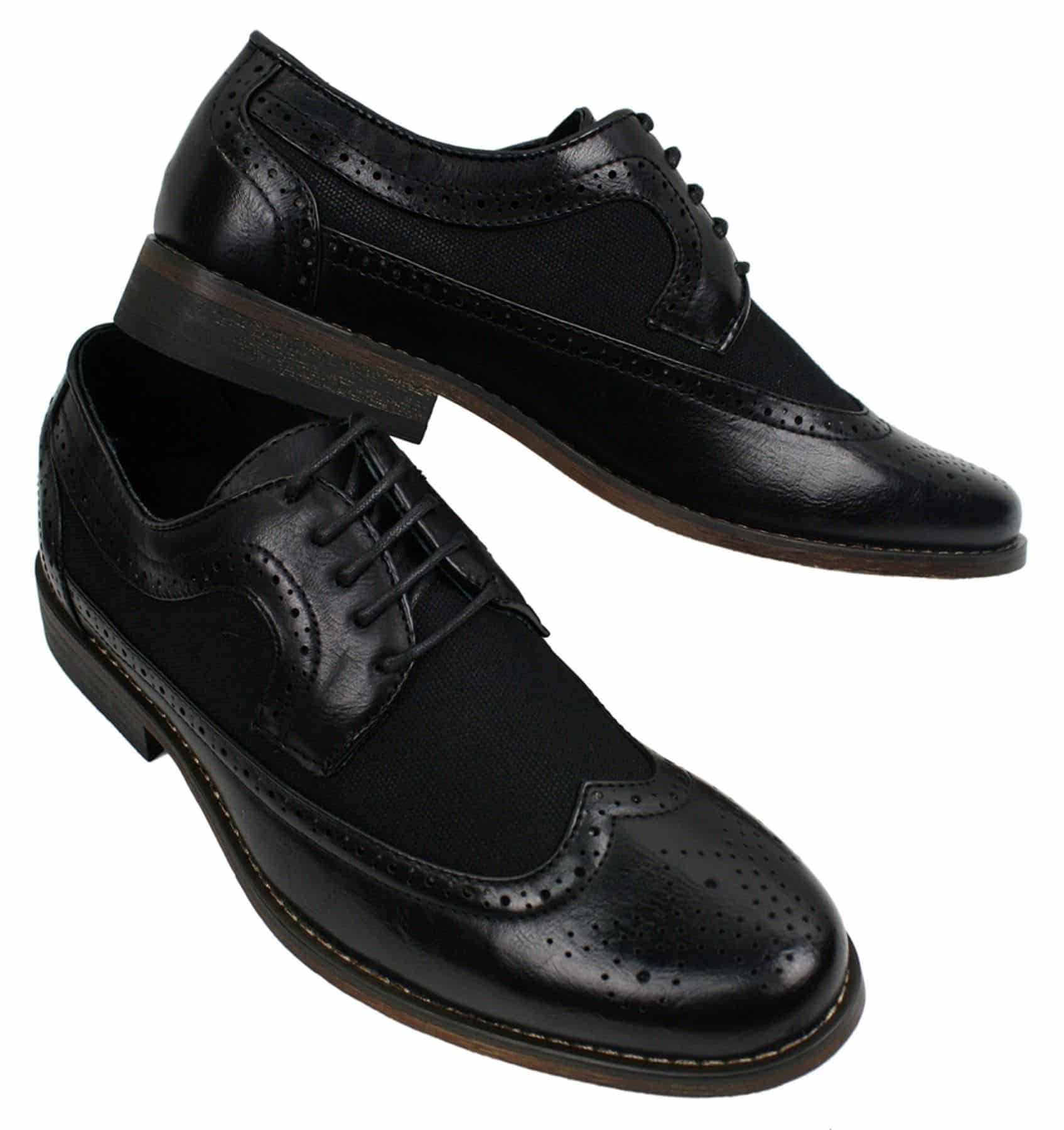 Zapatos de cuero tipo brogue para hombre, de diseñador italiano, elegantes e informales, en tonos marrón, negro y azul marino, estilo retro.