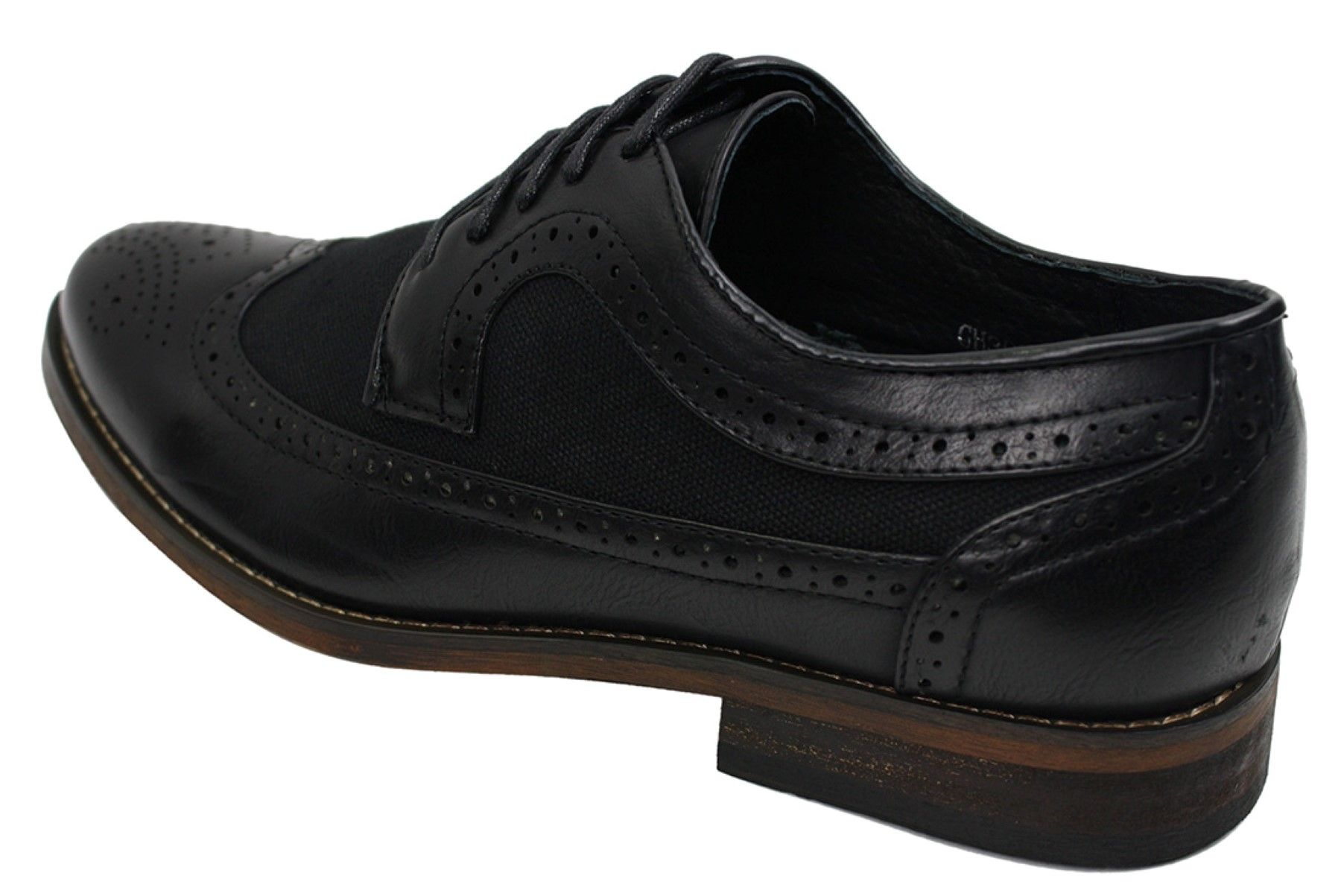 Zapatos de cuero tipo brogue para hombre, de diseñador italiano, elegantes e informales, en tonos marrón, negro y azul marino, estilo retro.