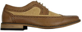 Zapatos de cuero tipo brogue para hombre, de diseñador italiano, elegantes e informales, en tonos marrón, negro y azul marino, estilo retro.