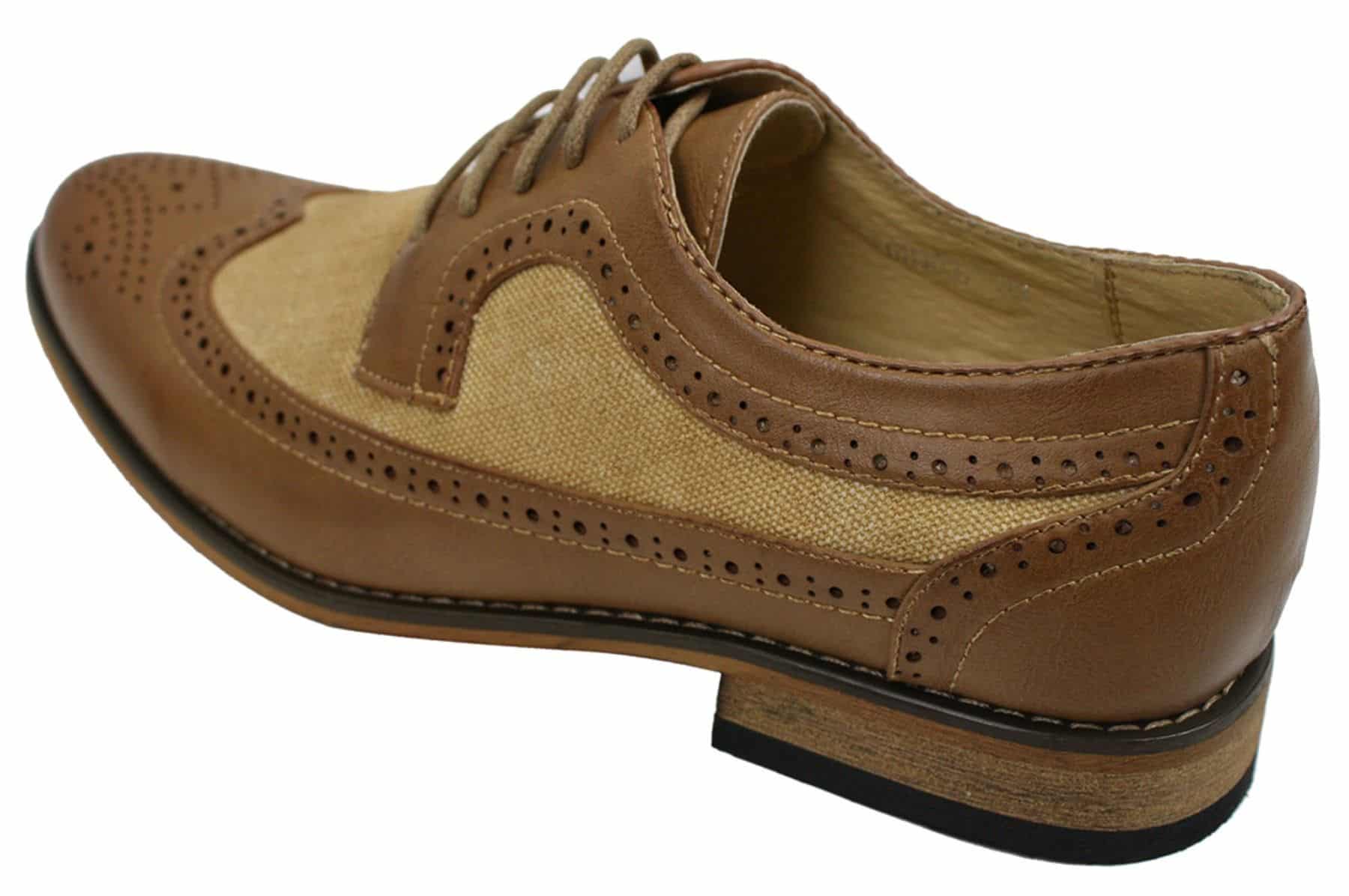 Zapatos de cuero tipo brogue para hombre, de diseñador italiano, elegantes e informales, en tonos marrón, negro y azul marino, estilo retro.