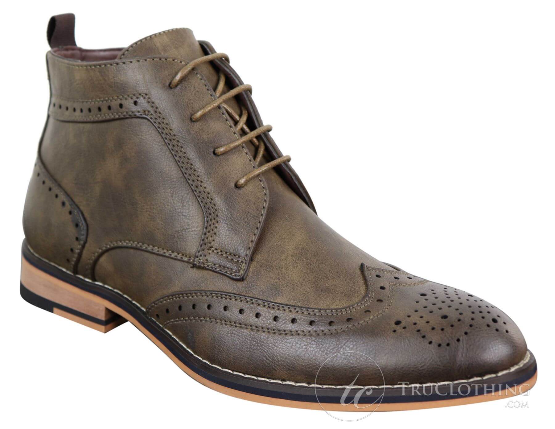Botas brogue marrones con cordones para hombre - Cavani Sava